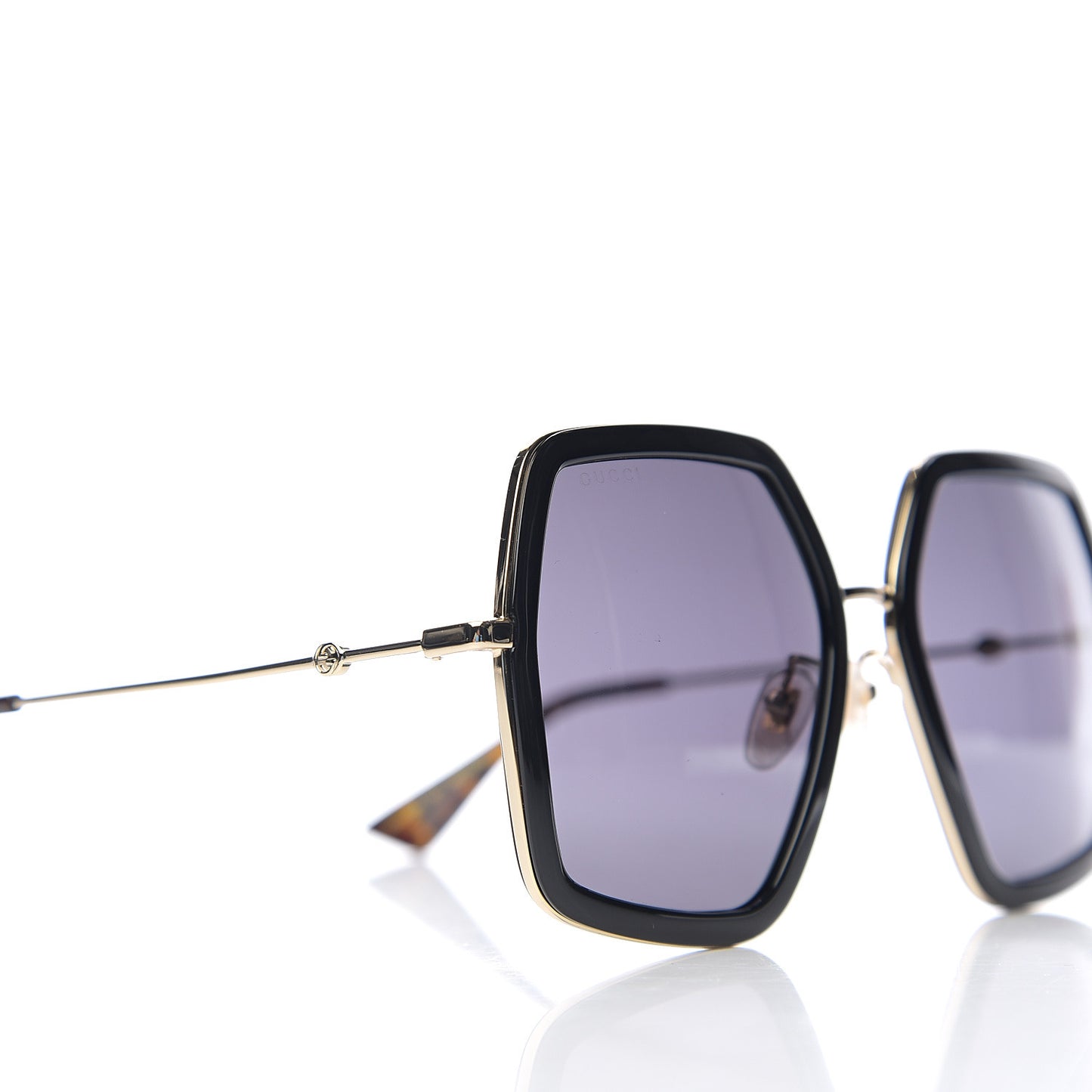 Acetate Oversize Square Frame GG0106S Sunglasses Black