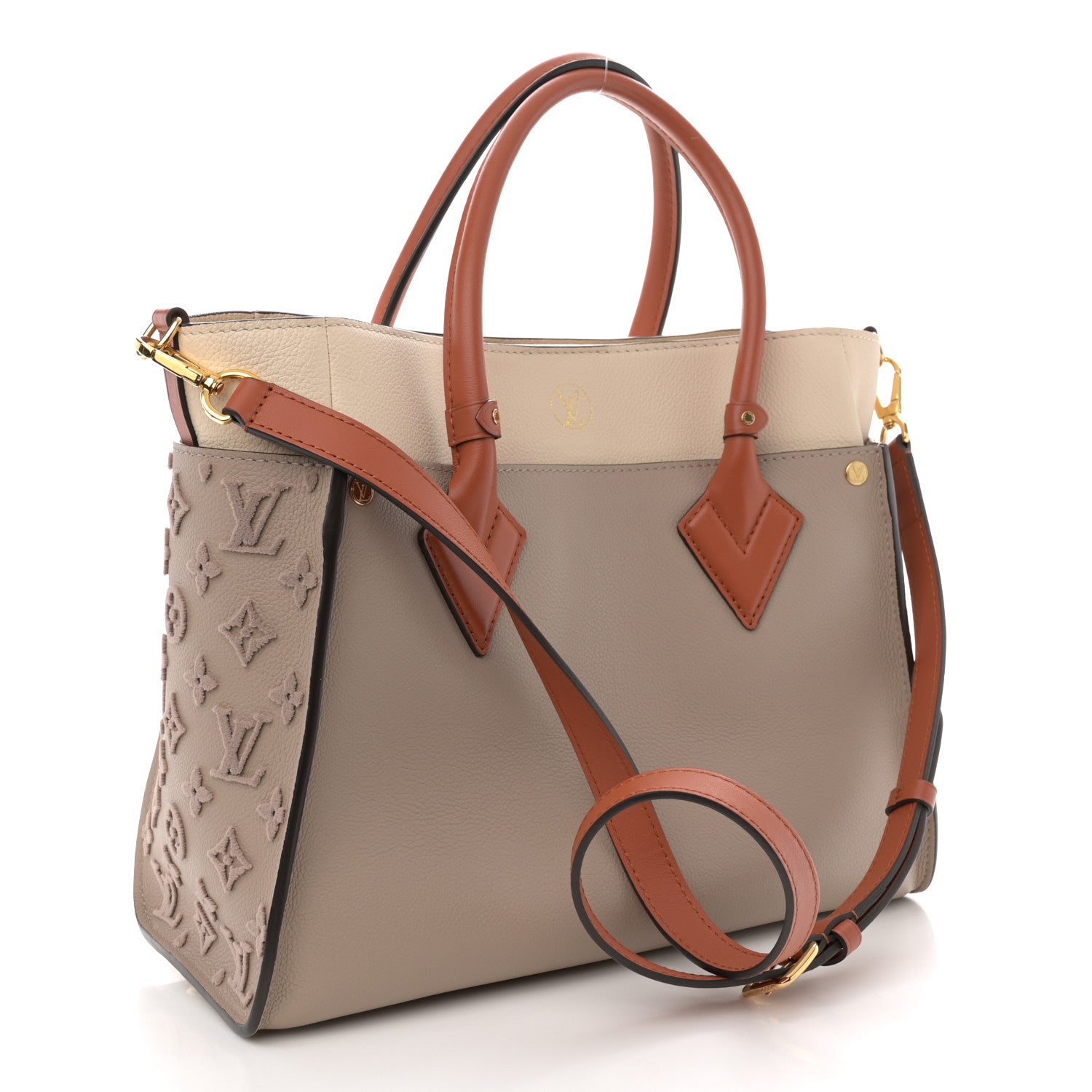Louis Vuitton Calfskin Monogram Tufting On My Side Galet 3 of 11