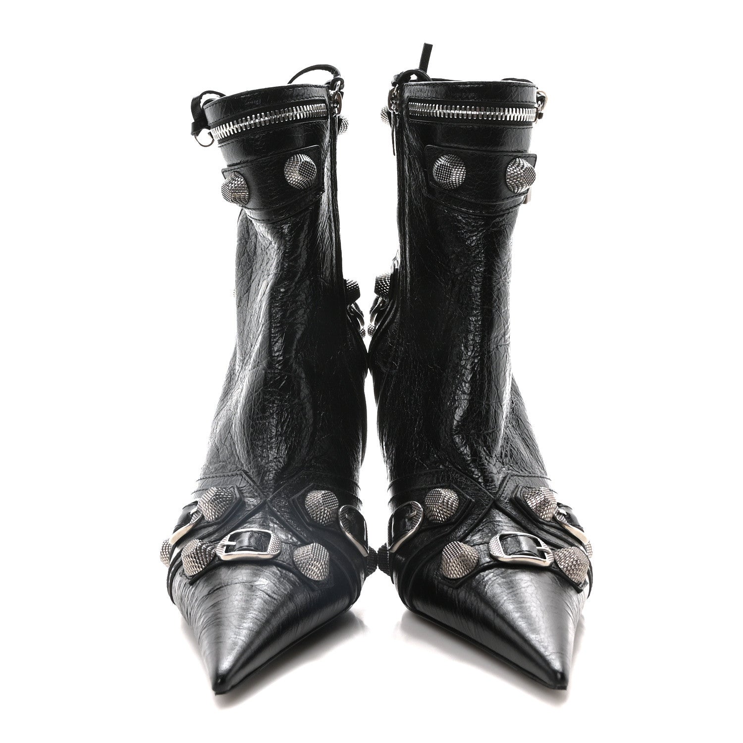 Balenciaga Agneau Arena Cagole 90mm Ankle Boots 39 Black 3 of 9