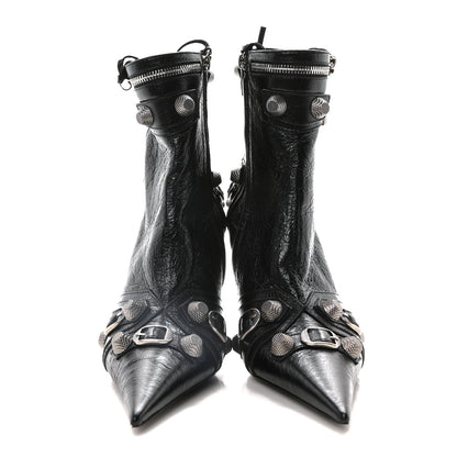 Balenciaga Agneau Arena Cagole 90mm Ankle Boots 39 Black 3 of 9