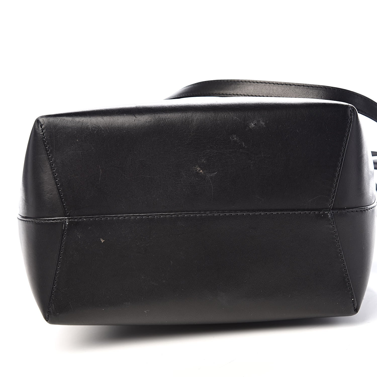 Mansur Gavriel Vegetable Tanned Calfskin Bucket Bag Black Ballerina 19 of 20