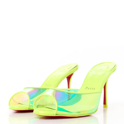 Christian Louboutin PVC Patent Me Dolly 85 Pumps 39 Fluo Yellow 3 of 8