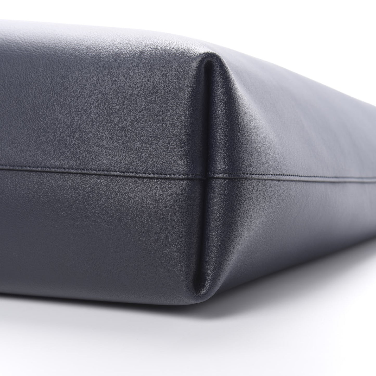 Calfskin Large Shopping Tote Navy