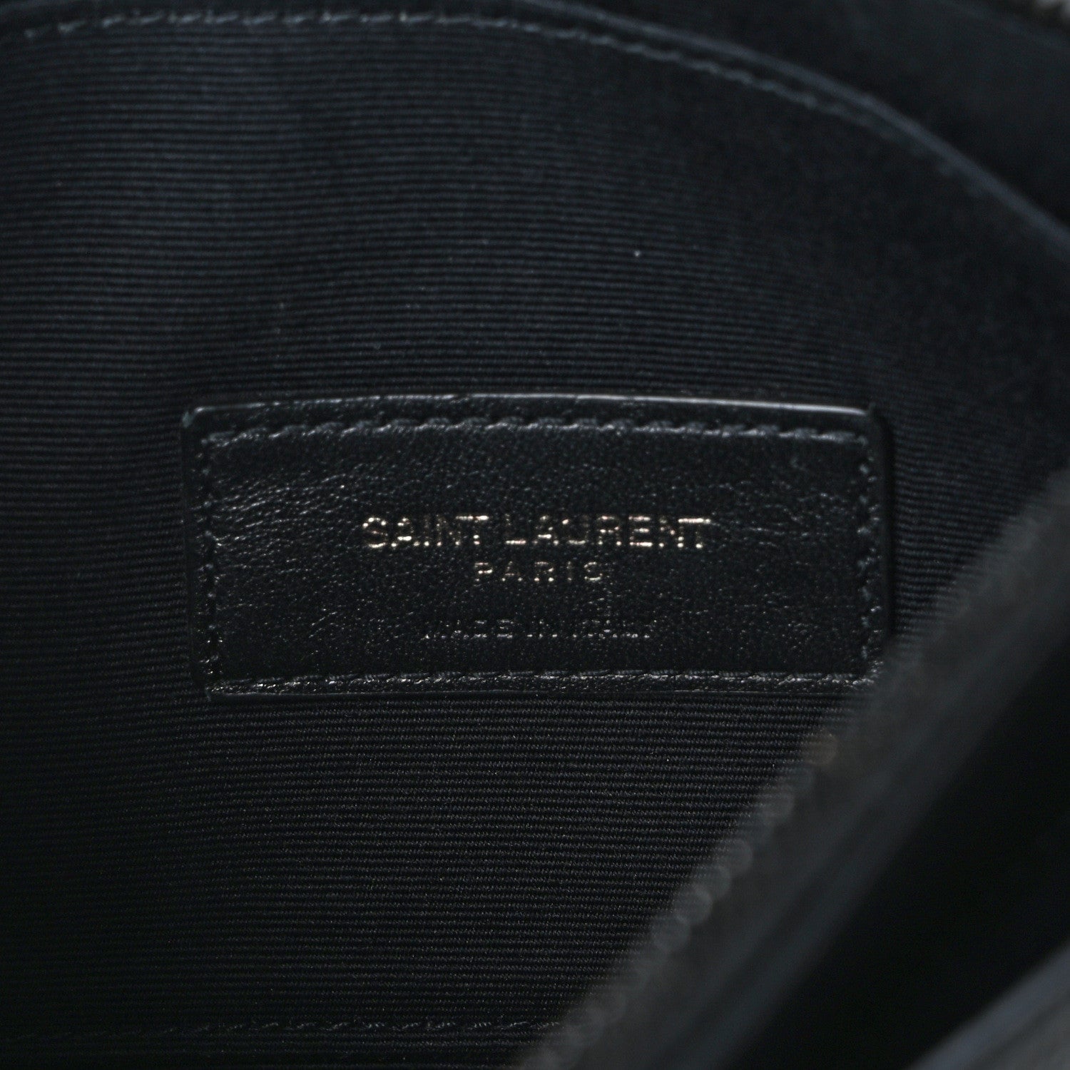 Saint Laurent Grain De Poudre Monogram Bill Pouch Black 6 of 10