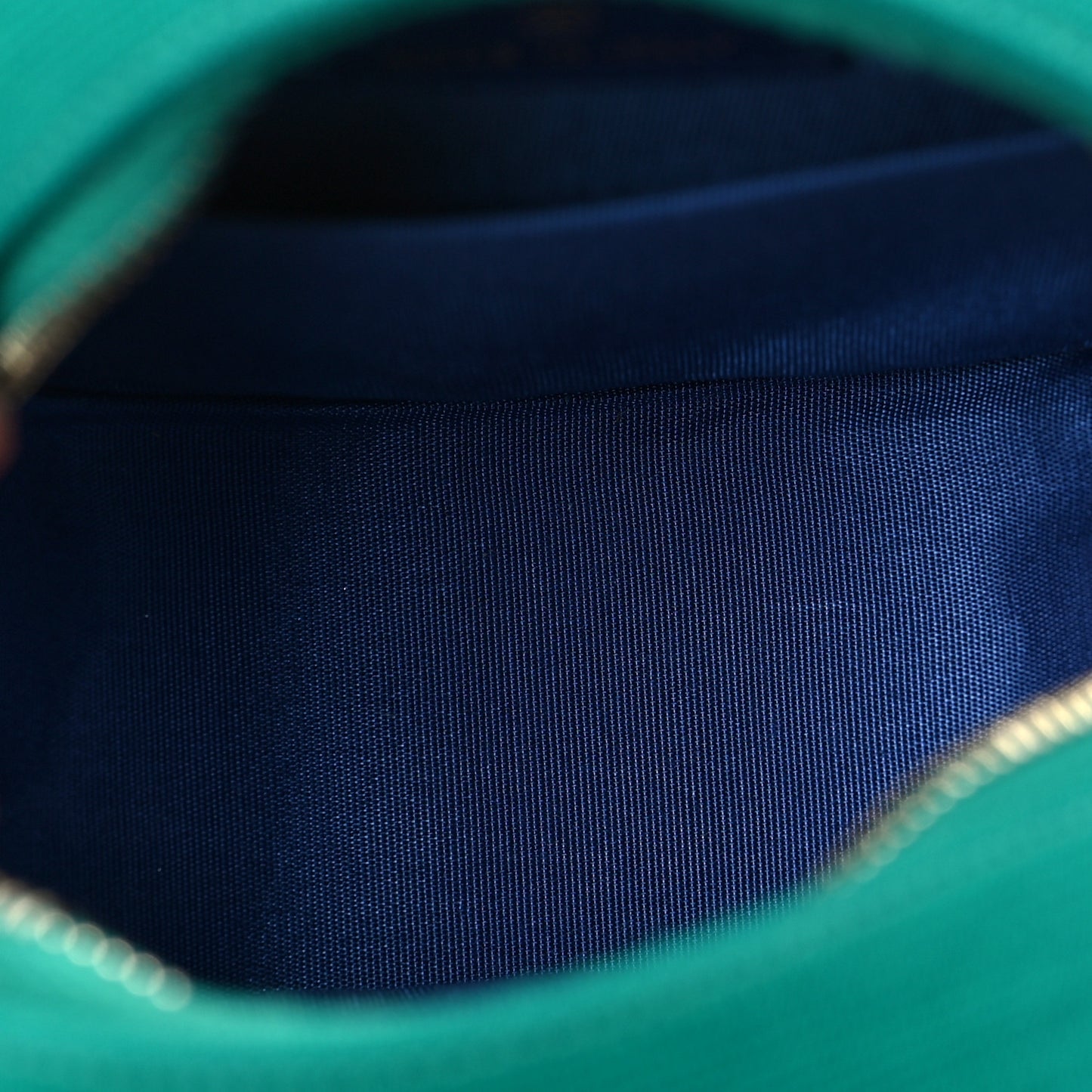 Jersey Quilted Round Filigree Crossbody Blue Green