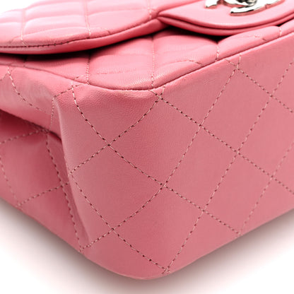 Chanel Lambskin Quilted Mini Square Flap Pink 9 of 10