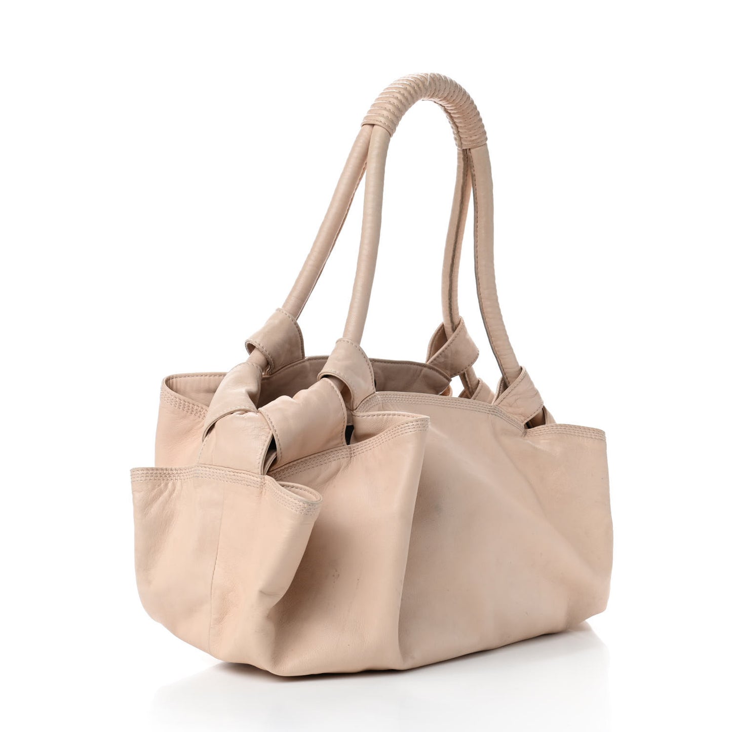 Nappa Aire Shoulder Bag Beige
