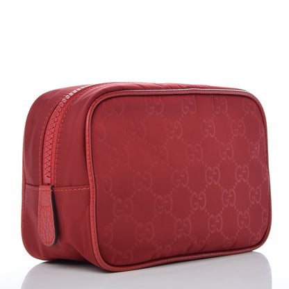 Gucci Nylon Monogram Dolmias Pouch Vibrant Red 3 of 10