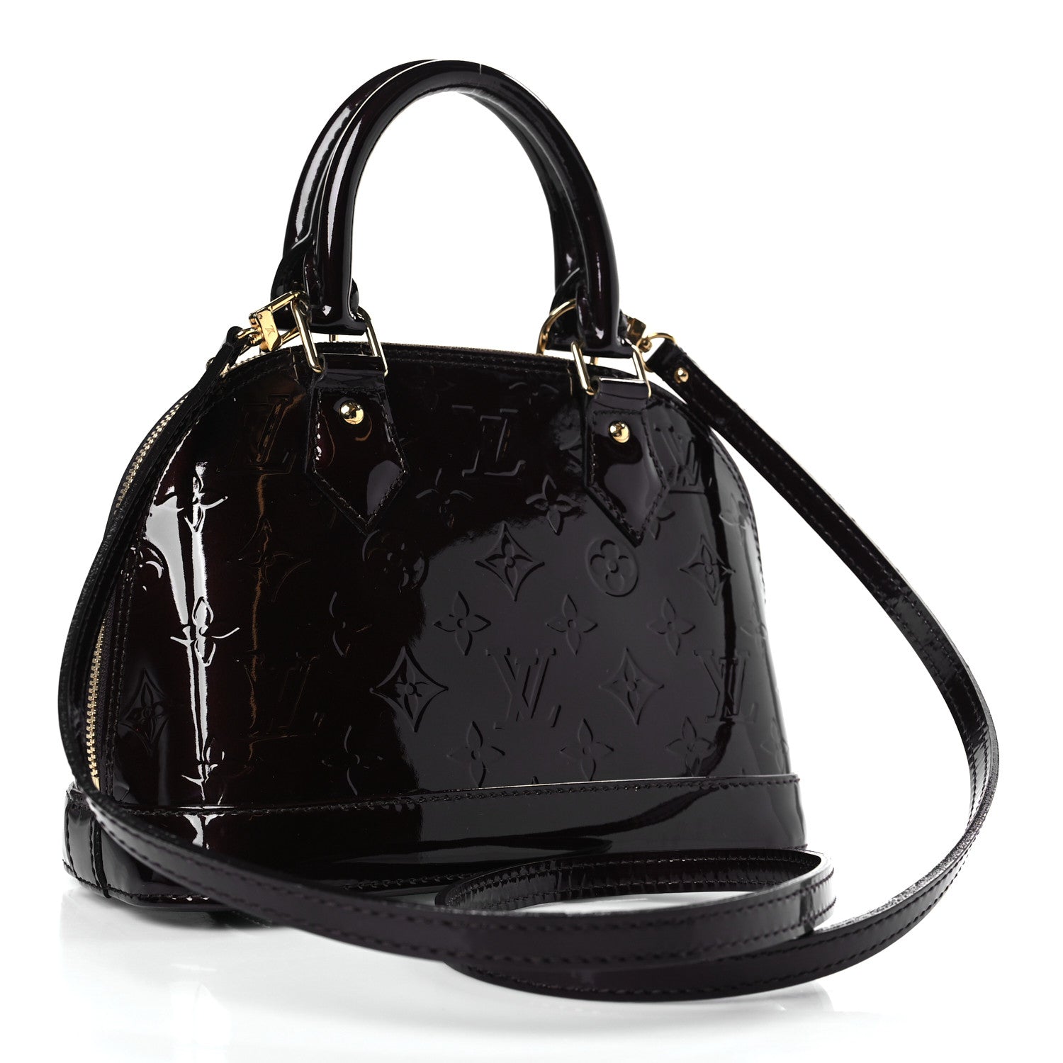 Louis Vuitton Vernis Alma BB Amarante 3 of 8