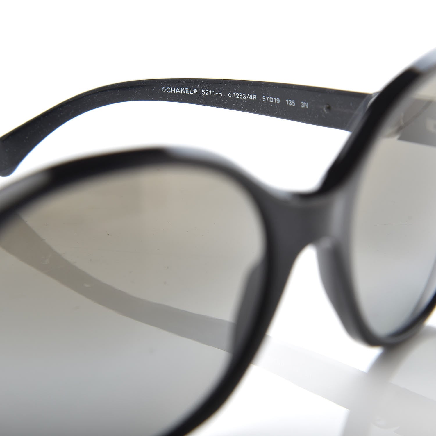 Chanel CC Pearl Sunglasses 5211-H Black 5 of 8