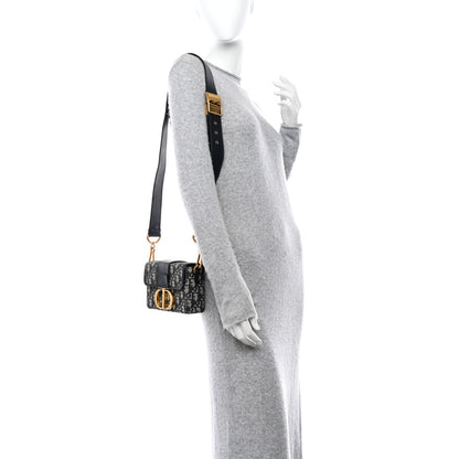 Christian Dior CHRISTIAN DIOR Oblique 30 Montaigne Box Bag Blue 2 of 11