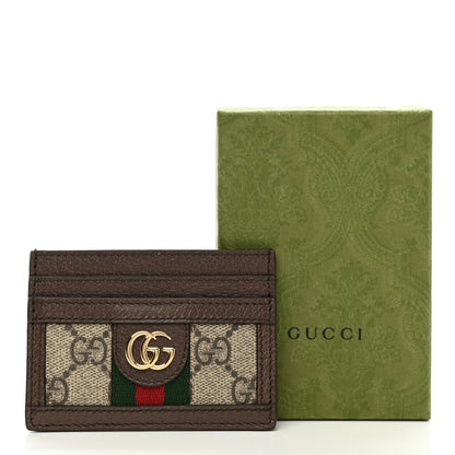 Gucci GG Supreme Monogram Ophidia Card Holder Brown 7 of 7