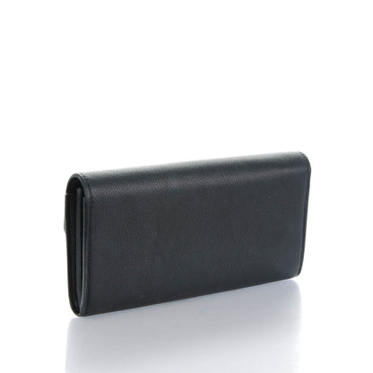 Louis Vuitton Calfskin Lockme Wallet Black 3 of 7