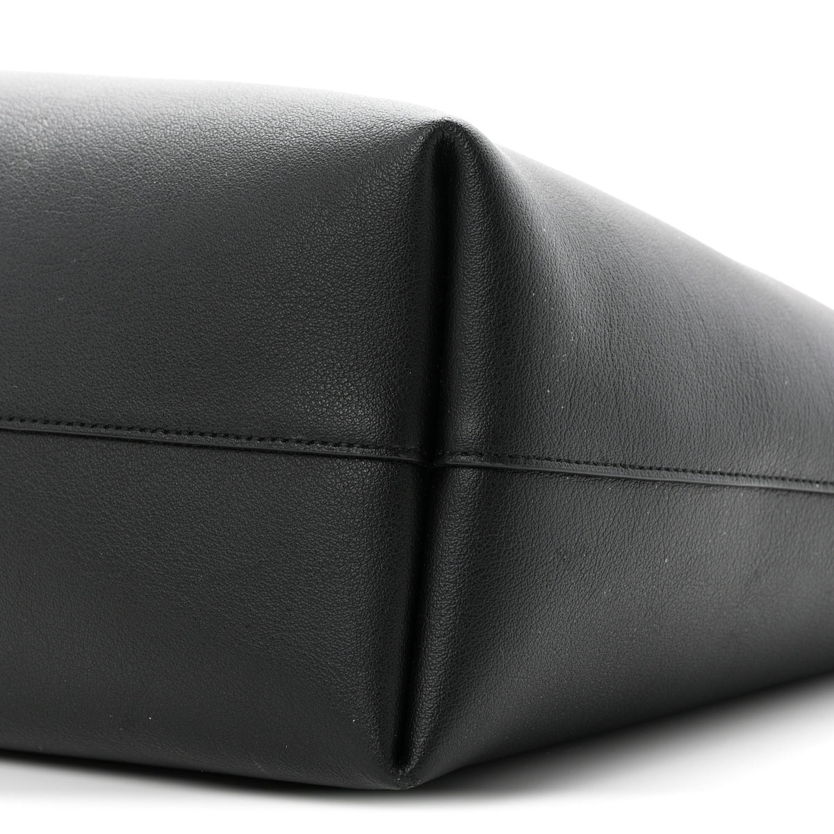 Calfskin Large Shopping Tote Black