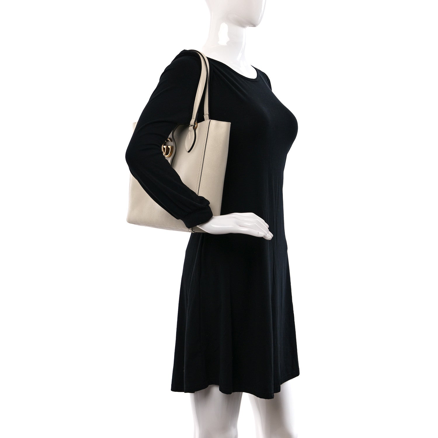 Gucci New Sakai Calfskin Lux Small Dahlia Tote Mystic White 2 of 9