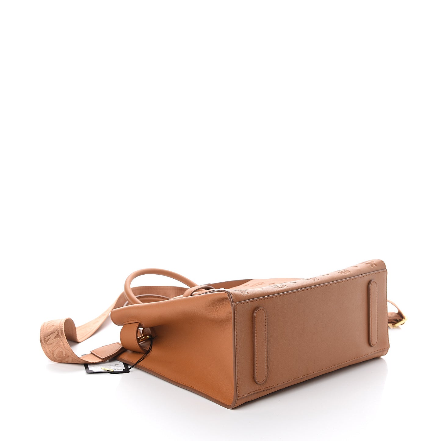 Calfskin Ottomar Monogram Medium Essential Tote Cognac