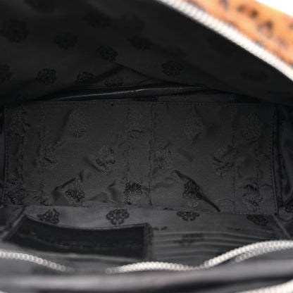 Chrome Hearts Leopard Print Hair Cross Patch Duffle Bag Black 4 of 9