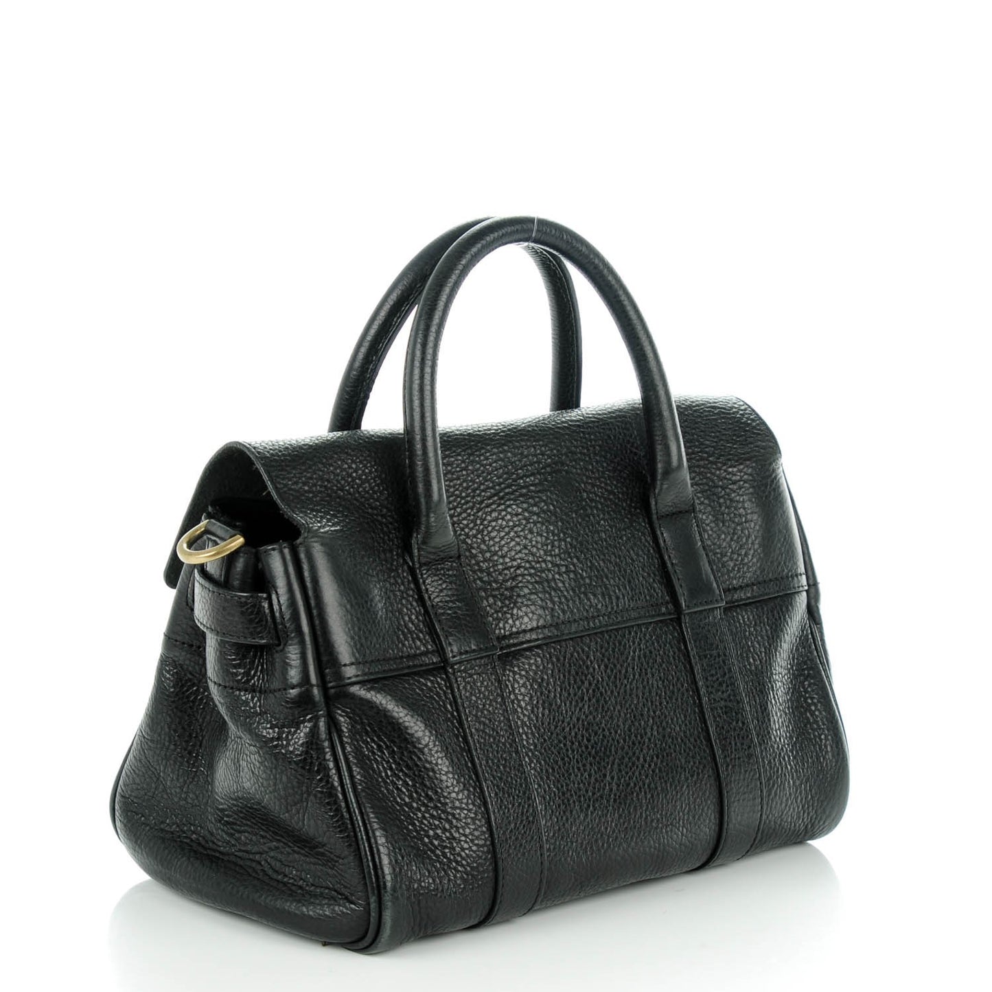 Shiny Grain Small Bayswater Black