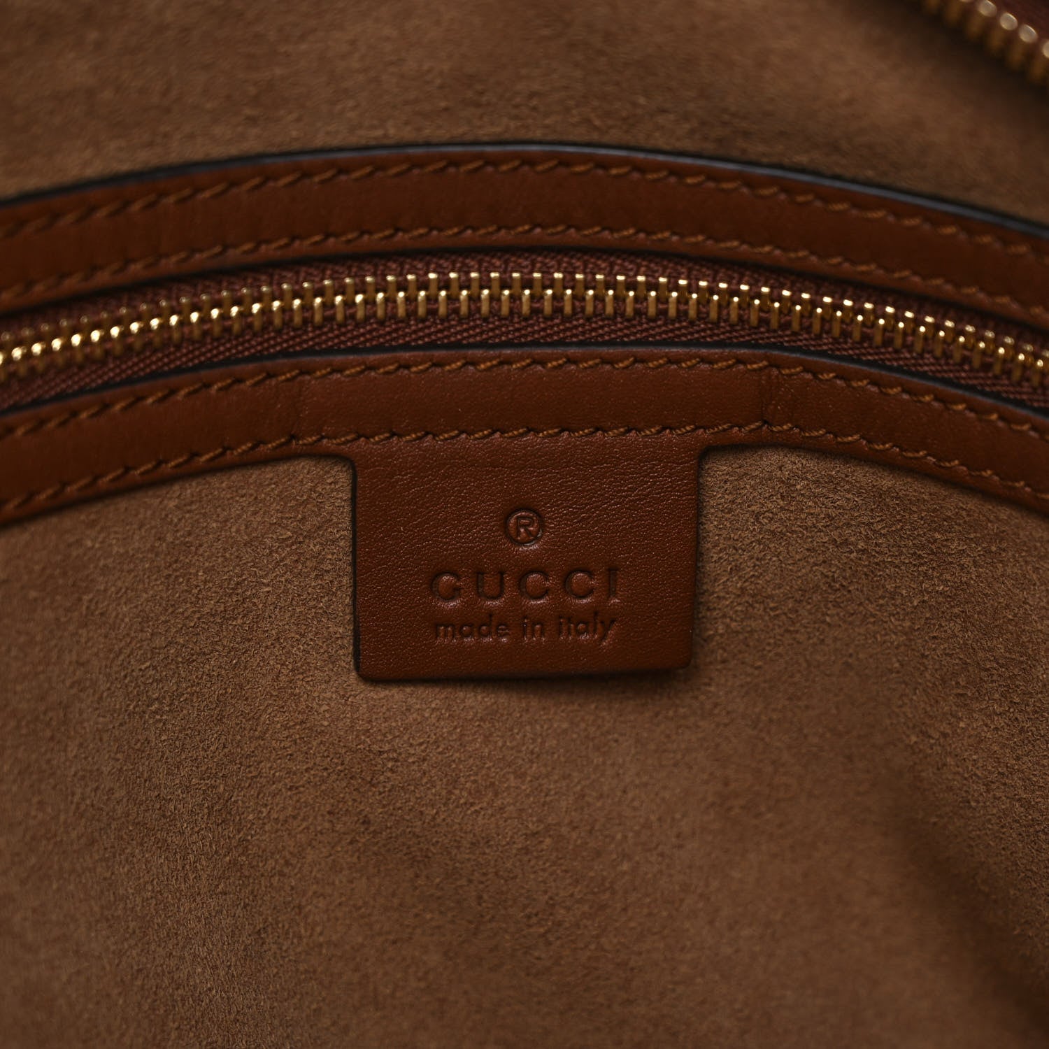 Gucci GG Supreme Monogram Large Linea A Hobo Light Brown 6 of 9