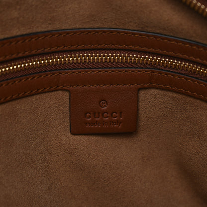 Gucci GG Supreme Monogram Large Linea A Hobo Light Brown 6 of 9