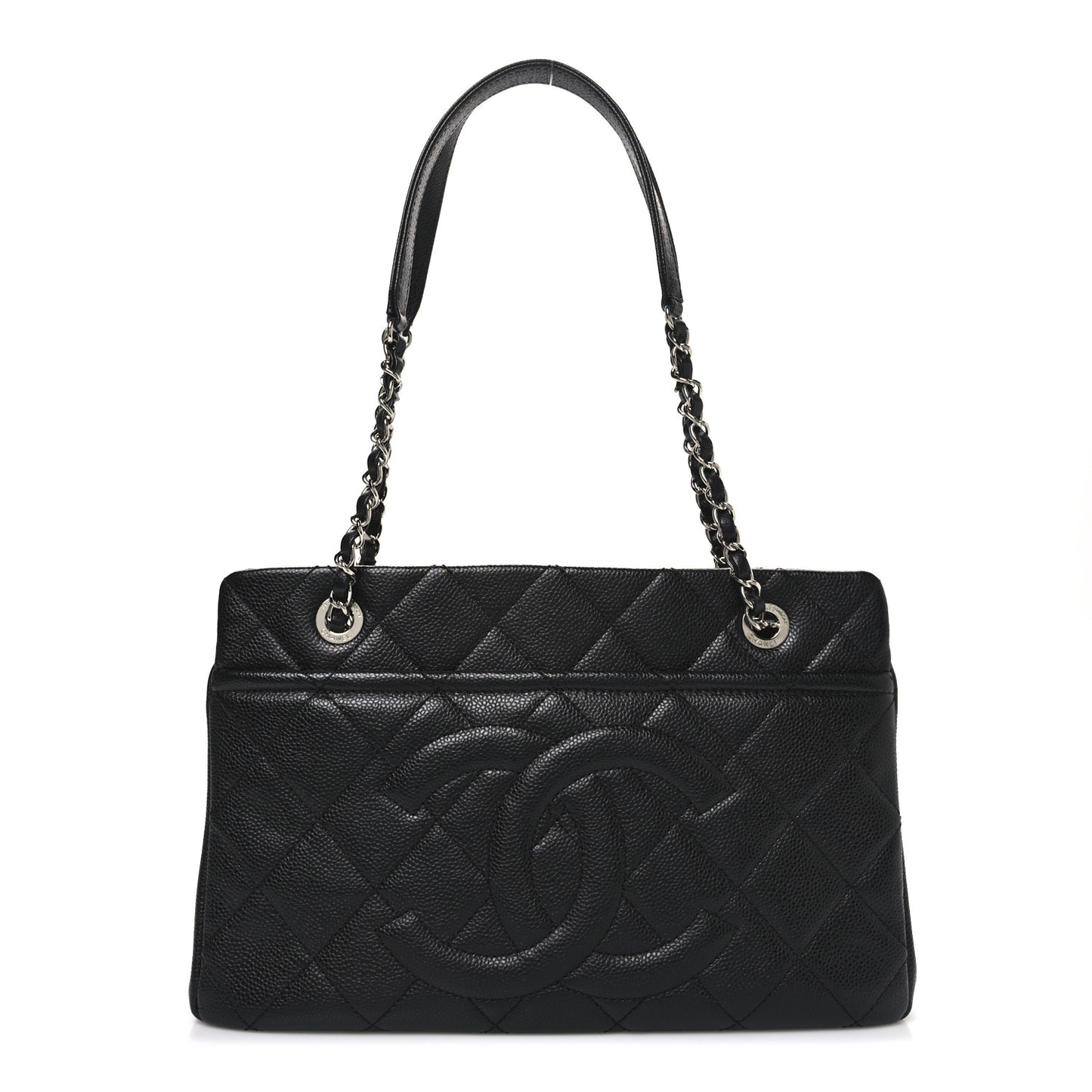 Caviar Quilted CC Timeless Soft Tote Black