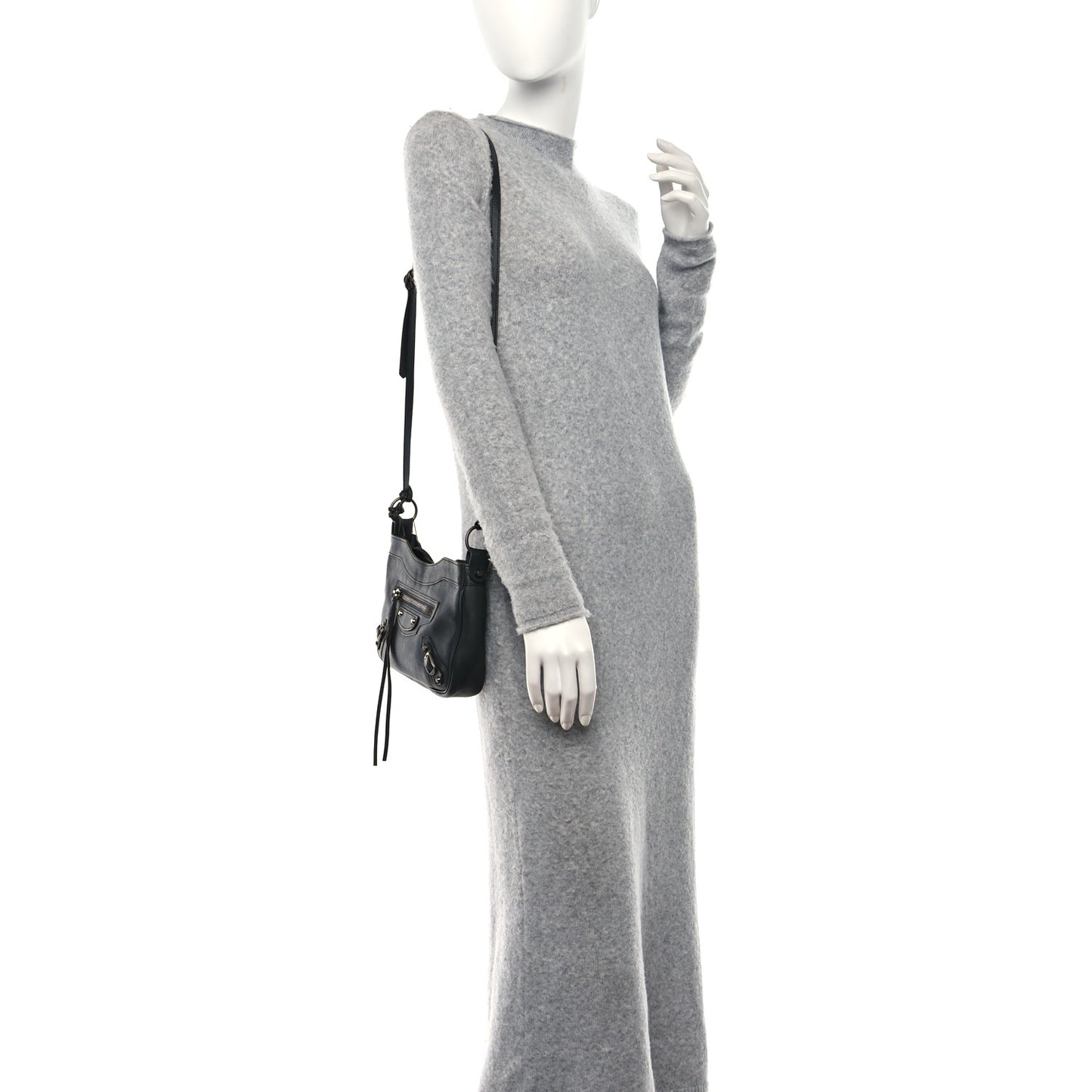 Veau Soyeux Classic Hardware Hip Gris Fossile