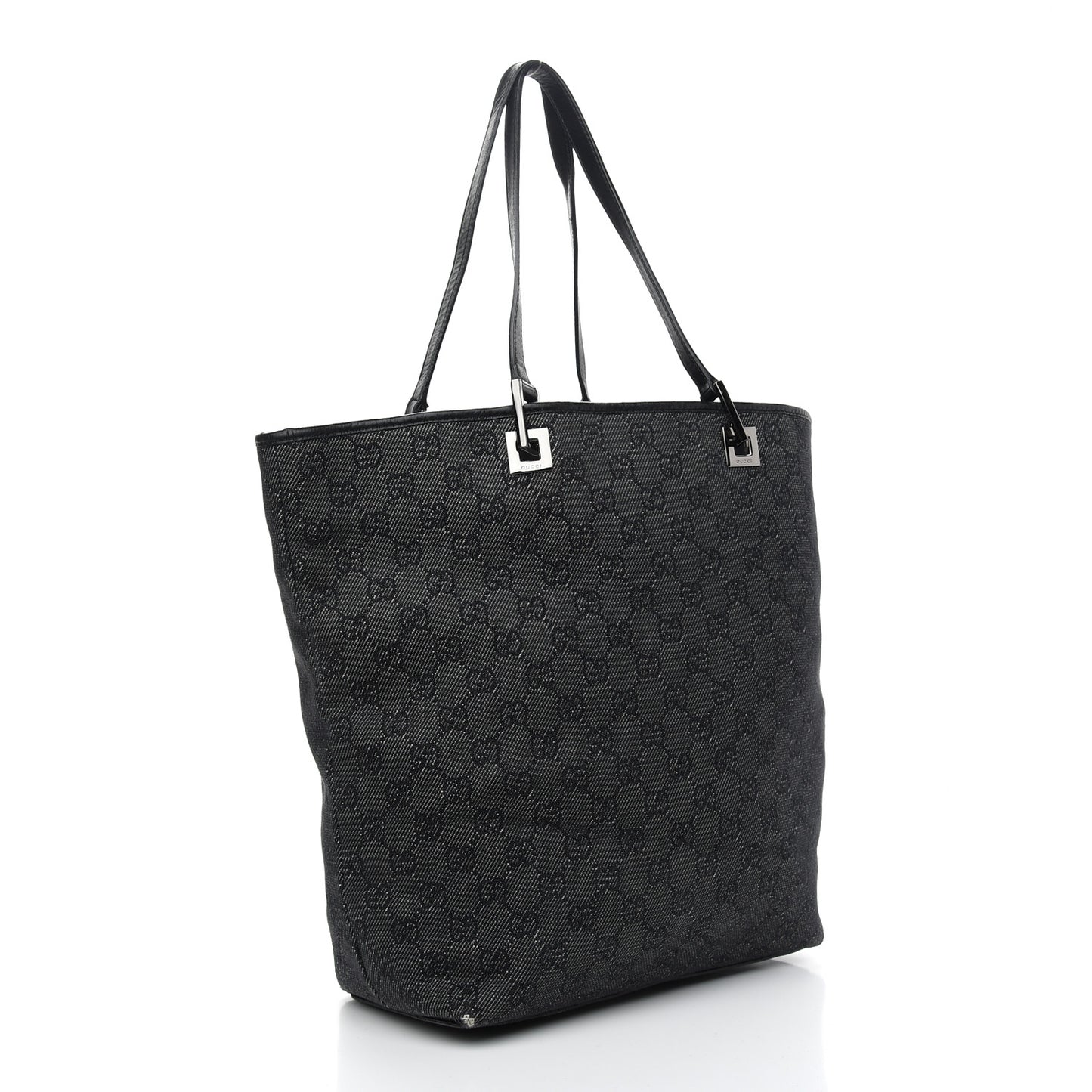 Monogram Large Bucket Tote Black