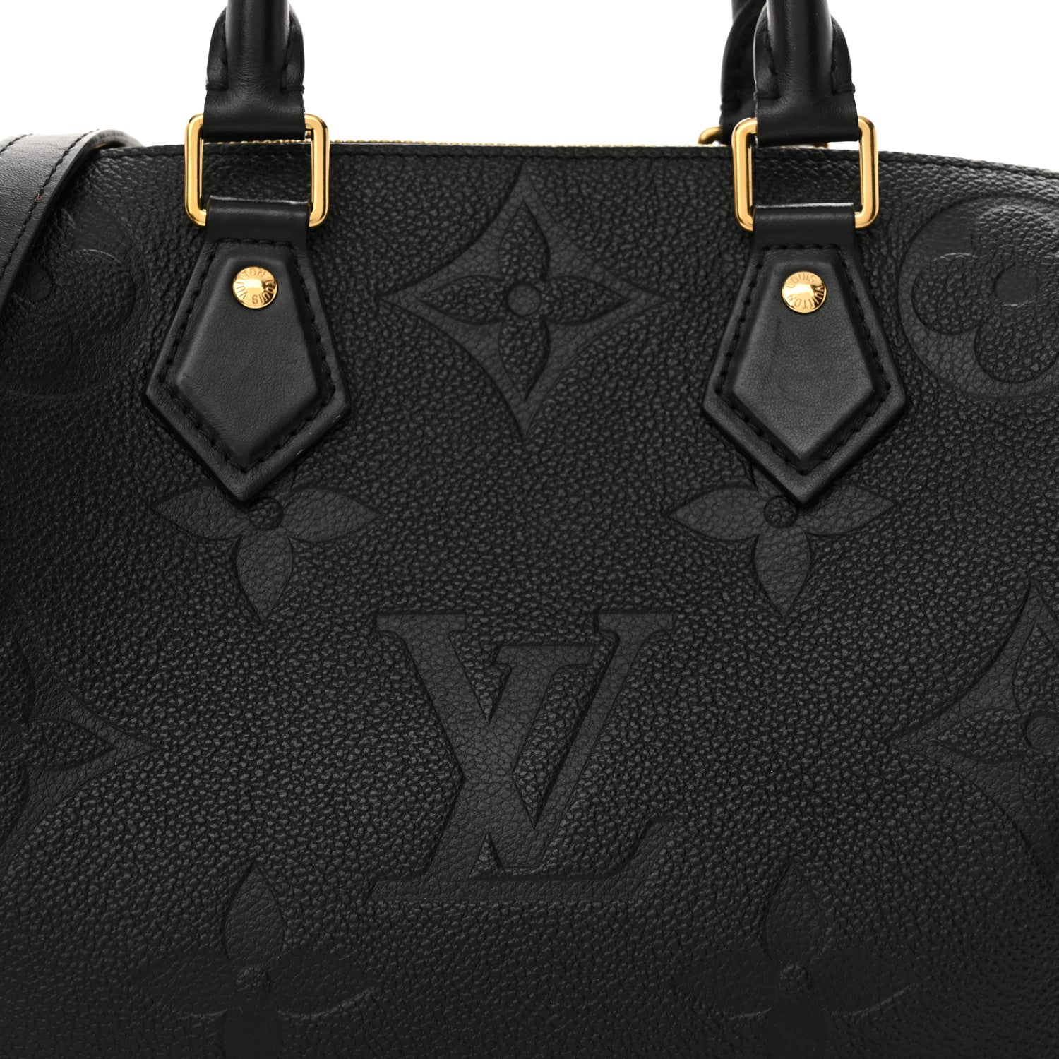 Louis Vuitton Empreinte Monogram Giant Speedy Bandouliere 25 Black 7 of 10
