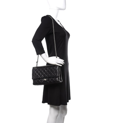 Chanel Metallic Aged Calfskin Quilted 2.55 Reissue 226 Flap Black 2 of 13