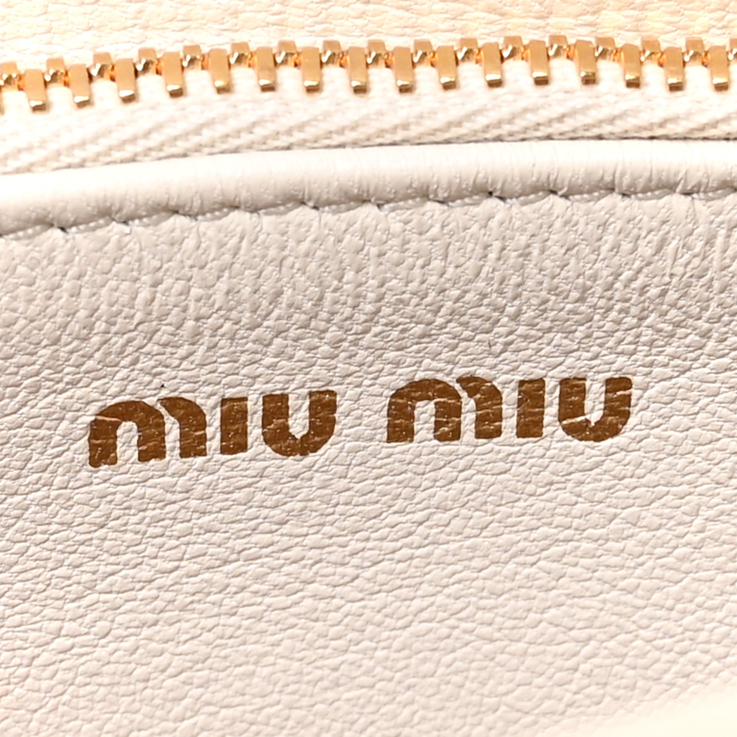 Miu Miu Nappa Matelasse Chain Shoulder Bag White 7 of 10