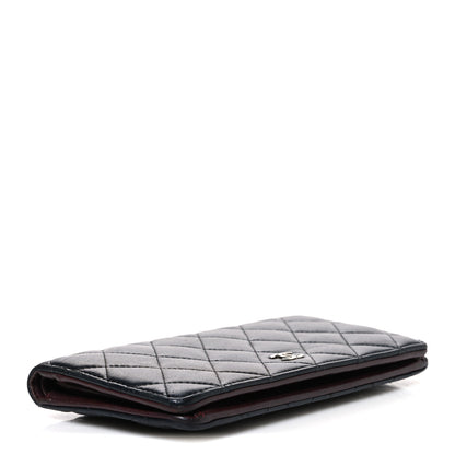 Chanel Lambskin Quilted Yen Wallet Black 4 of 8
