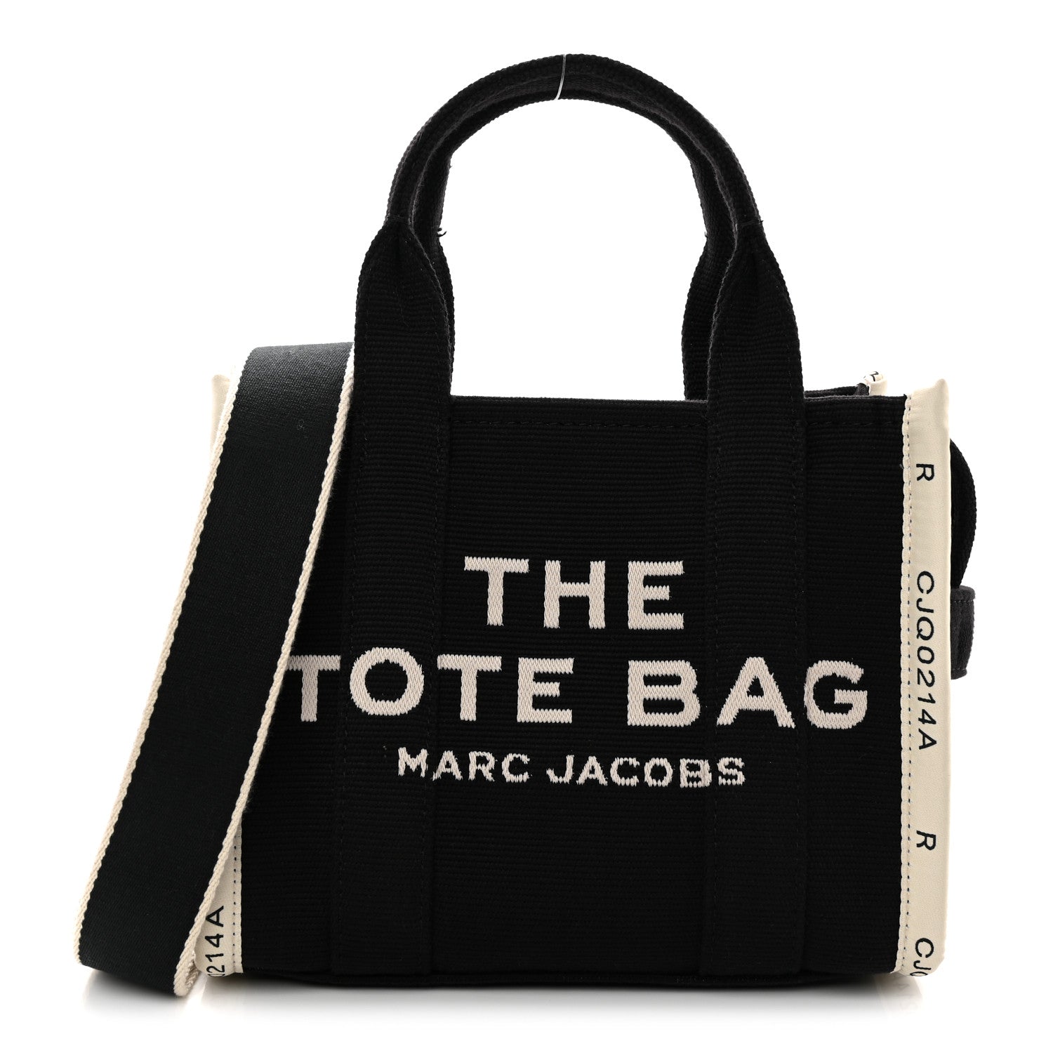 Marc Jacobs Cotton Canvas The Jacquard Tote Bag Black 1 of 10