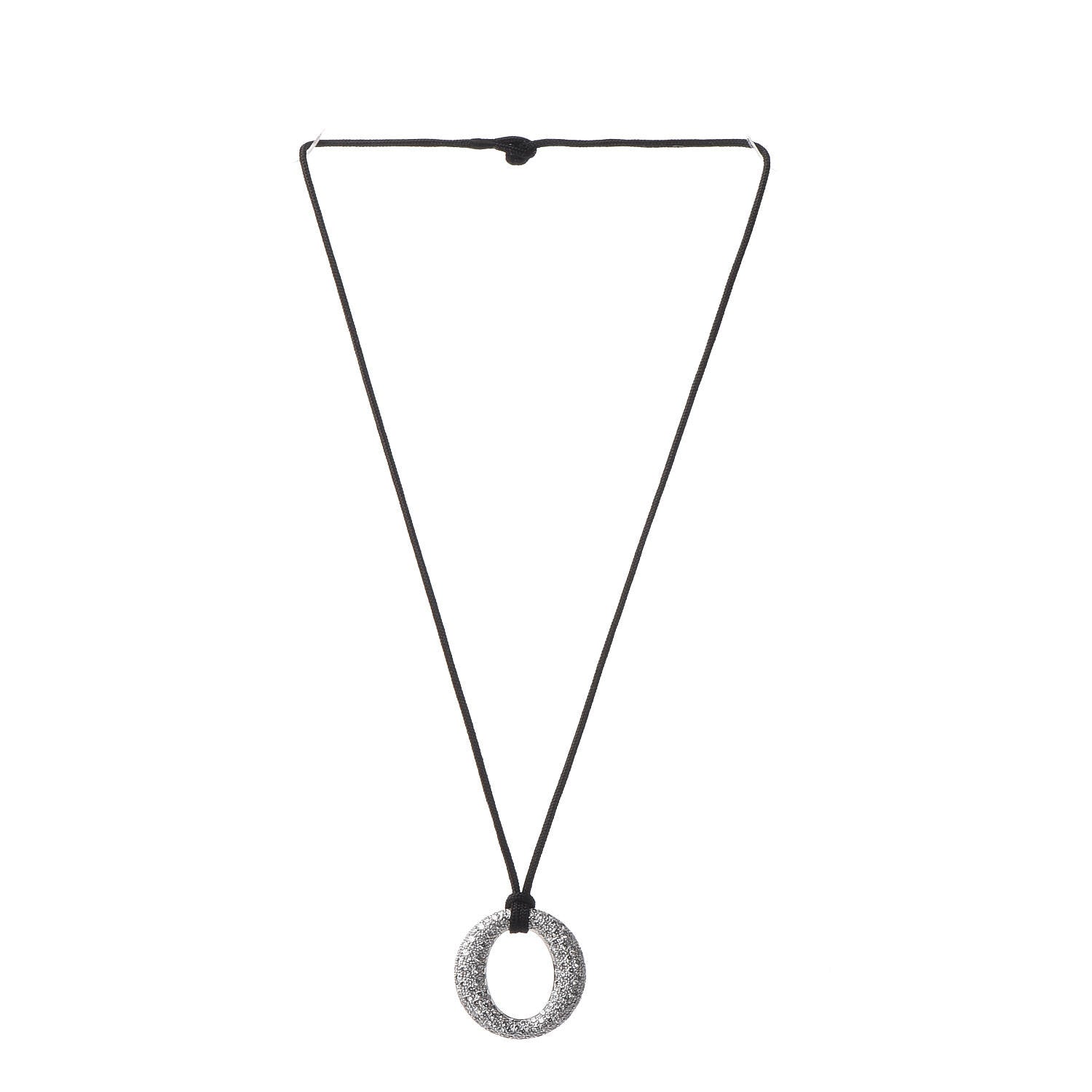 Tiffany Platinum Silk Diamond Small Elsa Peretti Sevillana Pendant Necklace 3 of 6