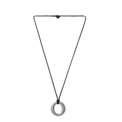 Tiffany Platinum Silk Diamond Small Elsa Peretti Sevillana Pendant Necklace 3 of 6