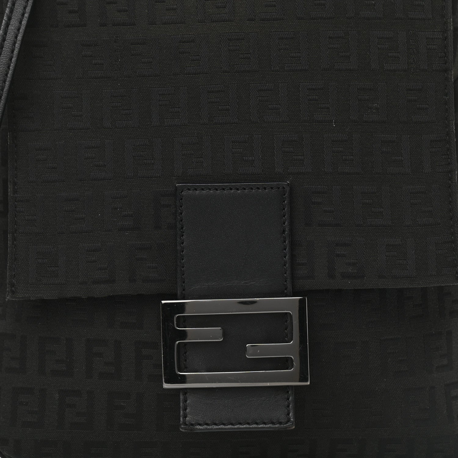 Fendi Zucchino Vitello Tube Messenger Black 7 of 9