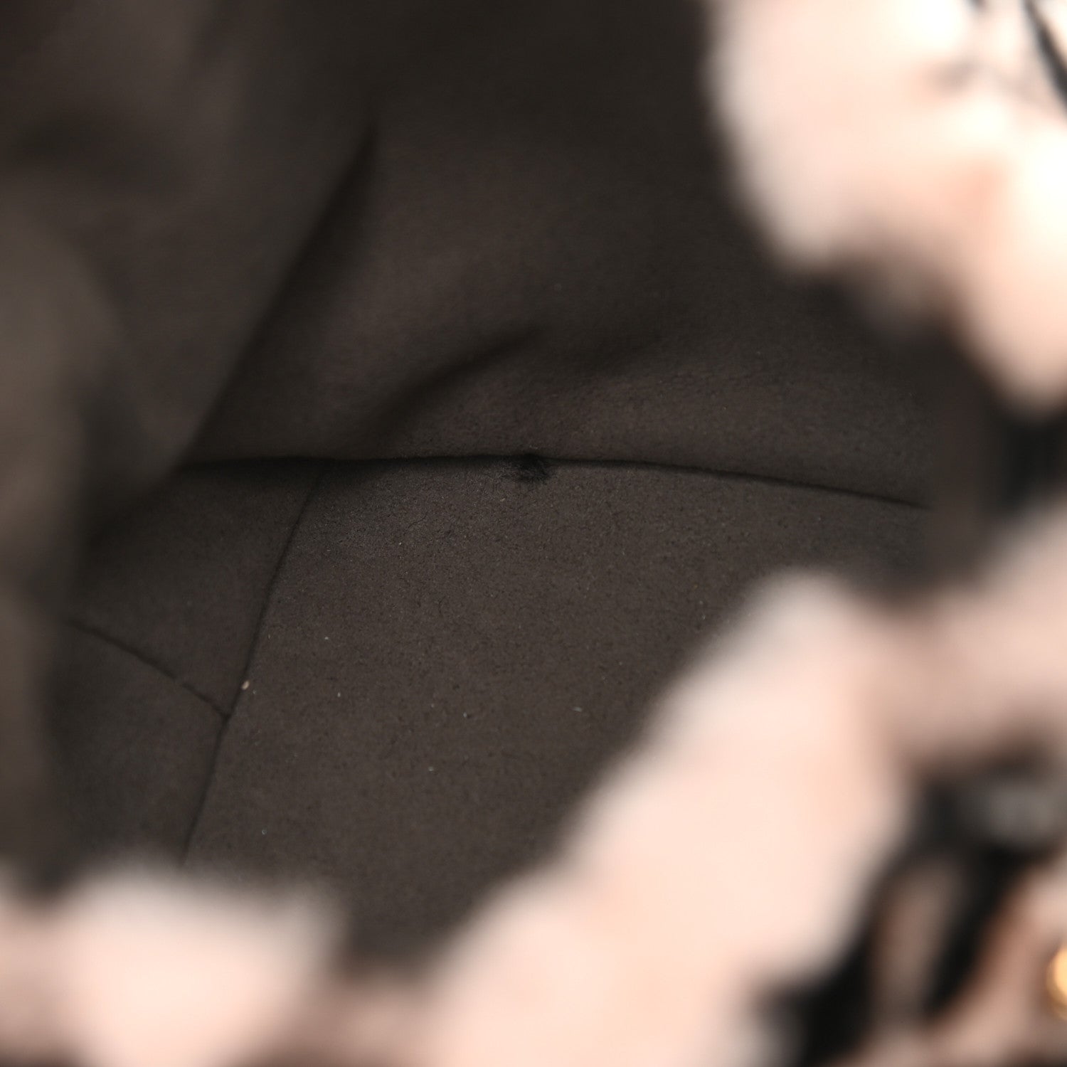 Fendi Shearling F is Fendi Macro FF 1974 Diagonal Mini Mon Tresor Bucket Bag Light Rose Black 11 of 11