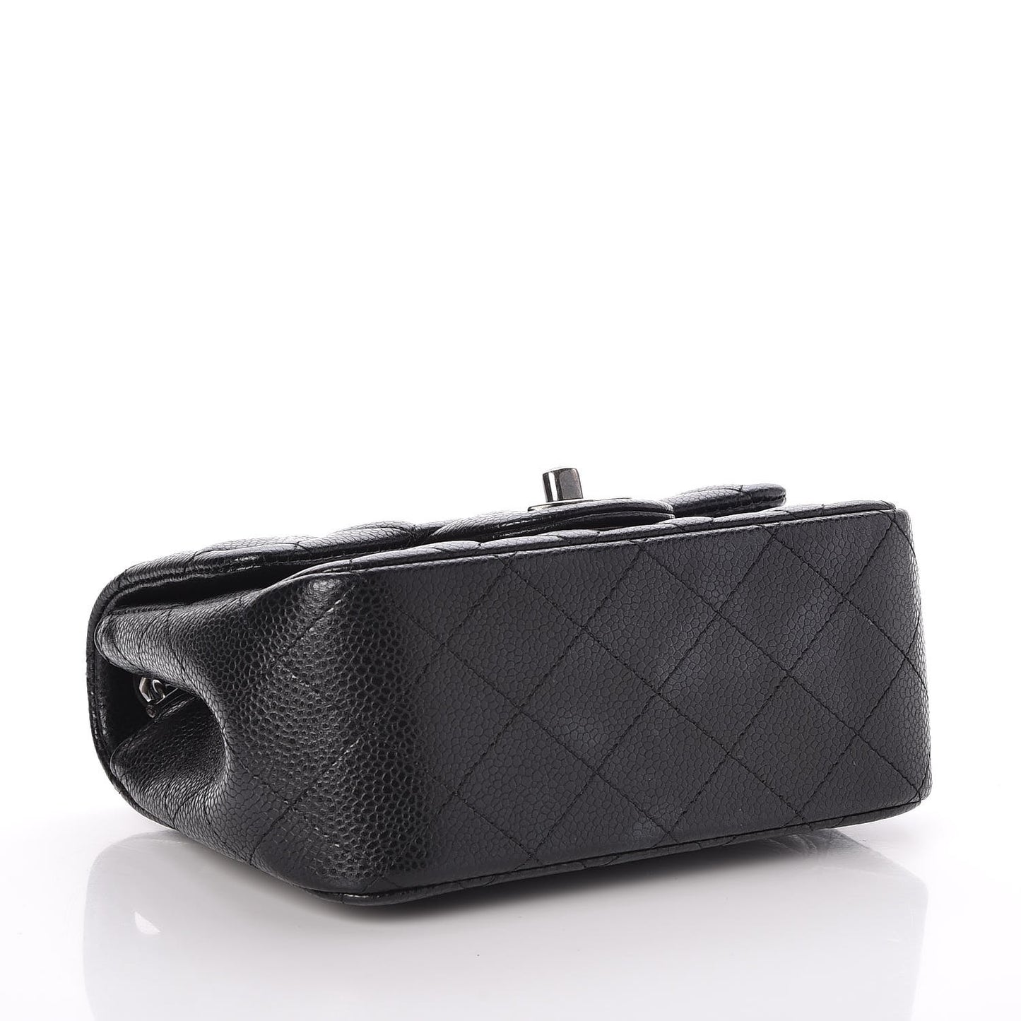 Caviar Quilted Mini Square Flap Black