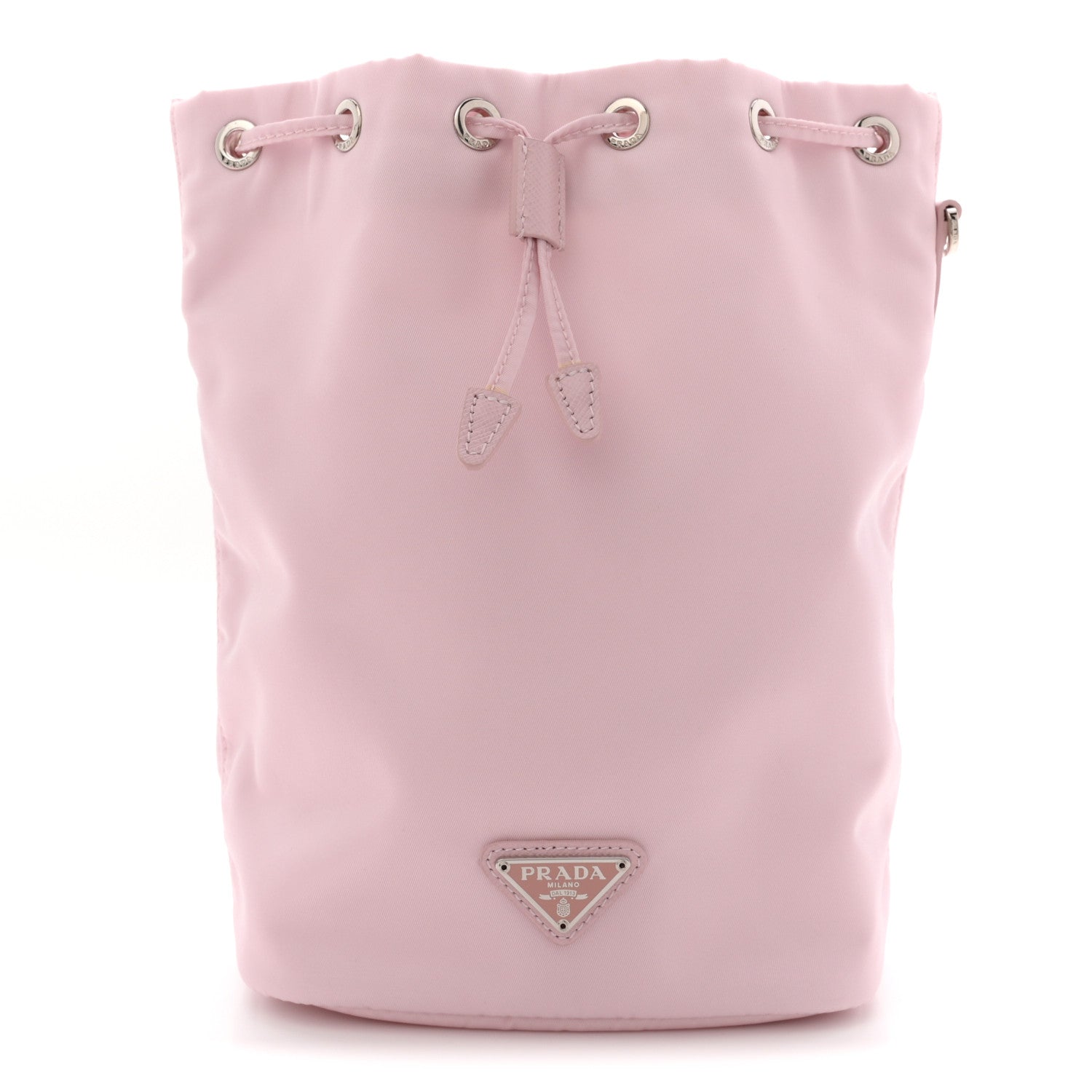 Prada Nylon Vela Drawstring Wristlet Pouch Alabastro 1 of 9