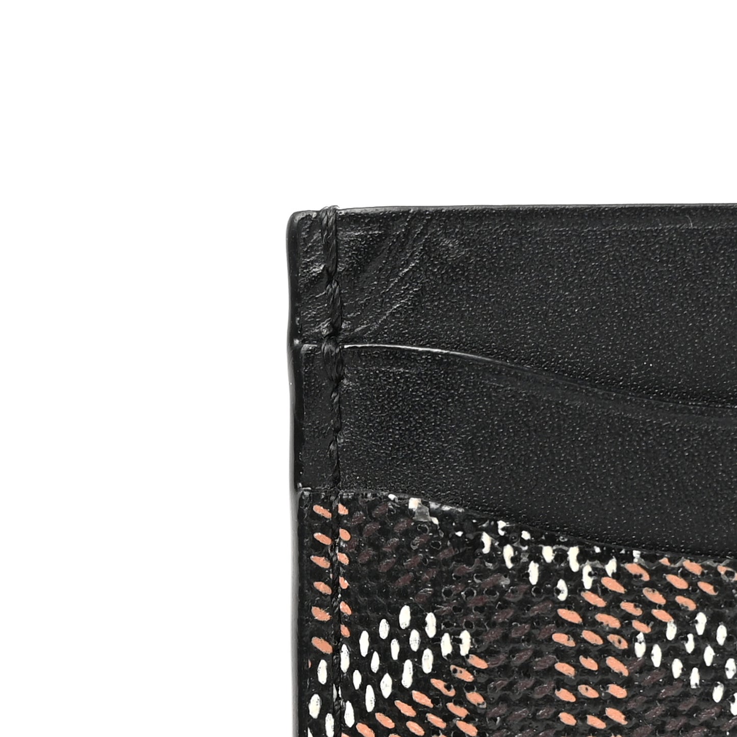 Goyardine Saint Sulpice Card Holder Black