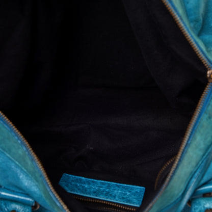 Balenciaga Chevre Classic Hardware Twiggy Aquamarine 6 of 10