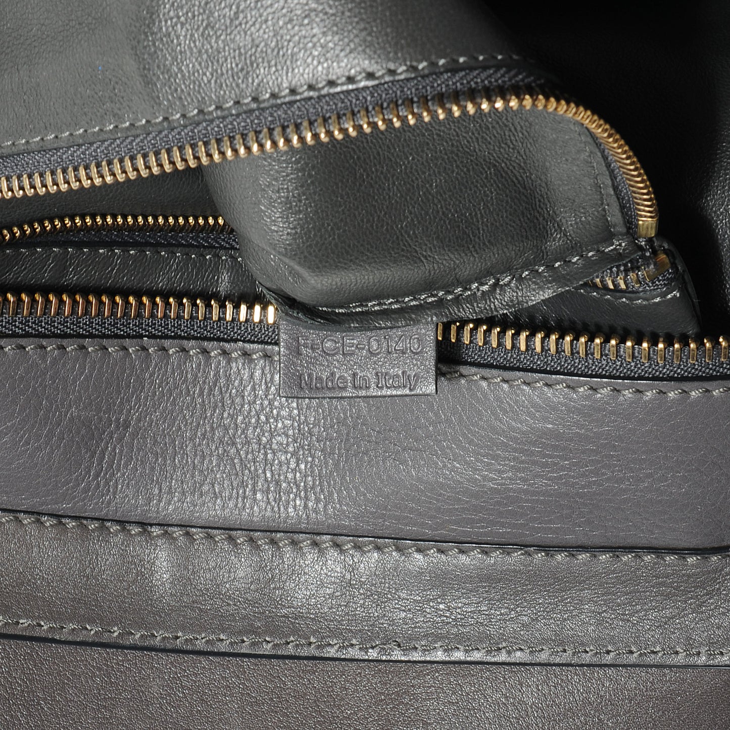 Calfskin Suede Mini Luggage Gray
