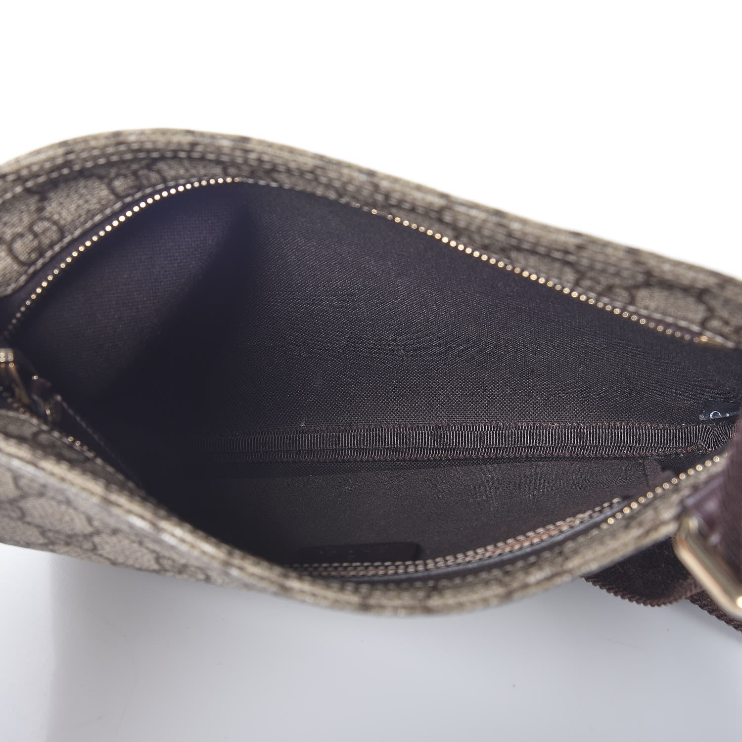 Gucci GG Supreme Monogram Small Flat Messenger Bag Dark Brown 5 of 7