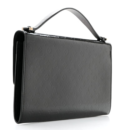 Louis Vuitton Monogram Glace Anouchka Pochette MM Black 3 of 6