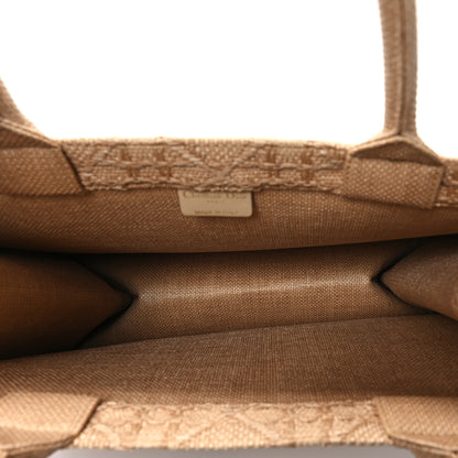 Christian Dior Raffia Cannage Medium Book Tote Natural 5 of 11