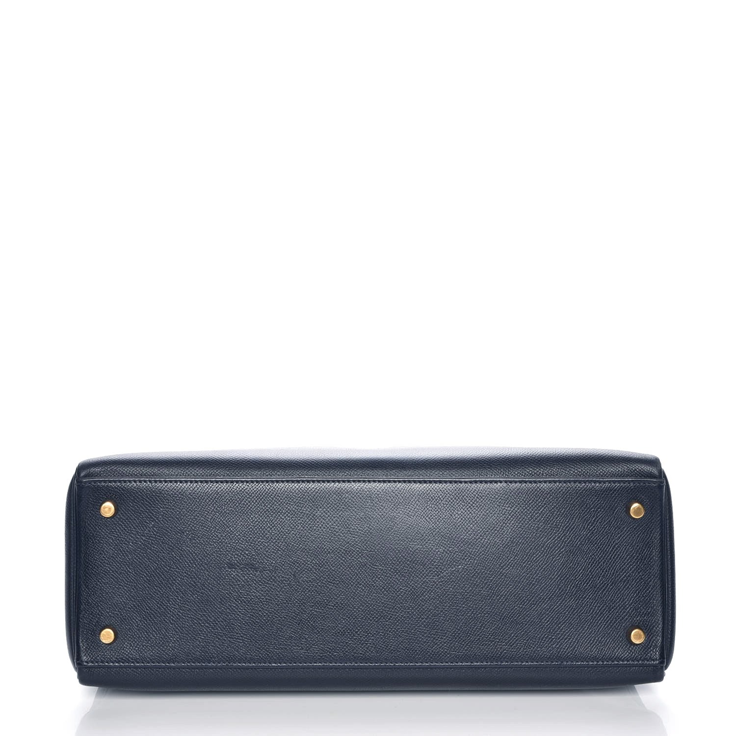 Hermes Courchevel Kelly Retourne 35 Bleu Marine 5 of 28