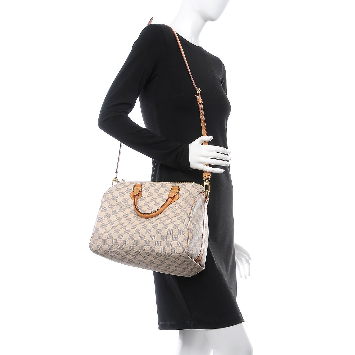 Louis Vuitton Damier Azur Speedy Bandouliere 30 2 of 9