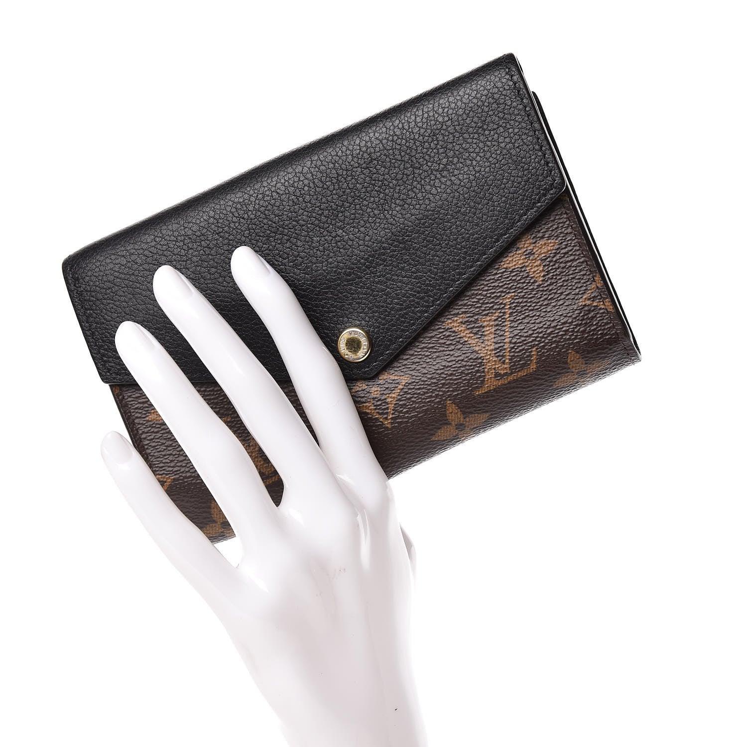 Louis Vuitton Monogram Pallas Compact Wallet Black 2 of 10