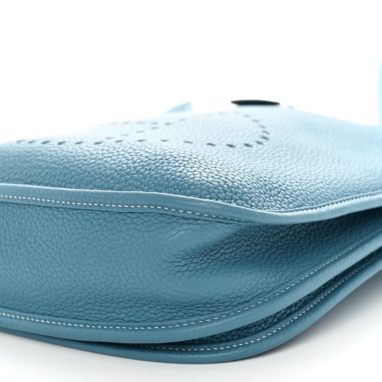 Hermes Taurillon Clemence Evelyne III PM Blue Jean 10 of 11