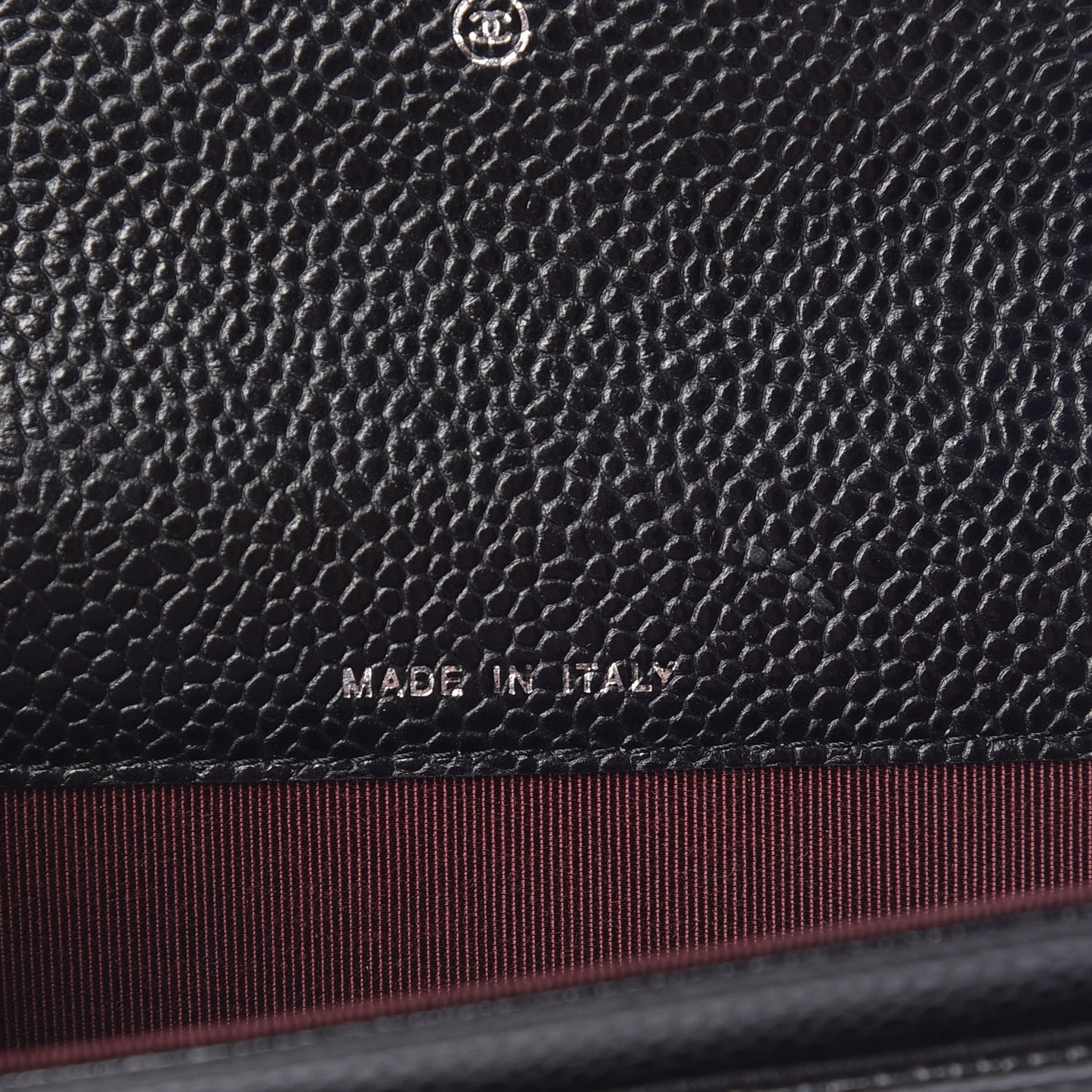 Caviar Quilted Flap Card Holder Black
