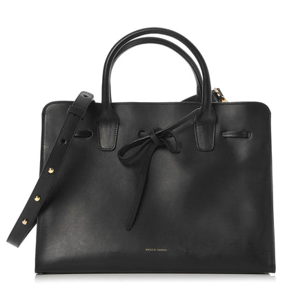 Mansur Gavriel Calfskin Sun Bag Black 1 of 13